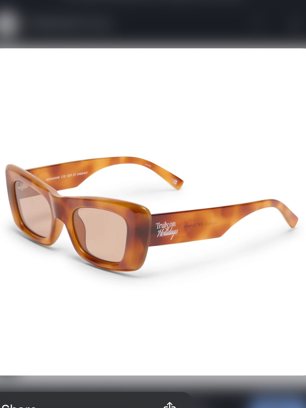 NWT Le Specs Dopamine Sunglasses in Vintage Tortoise